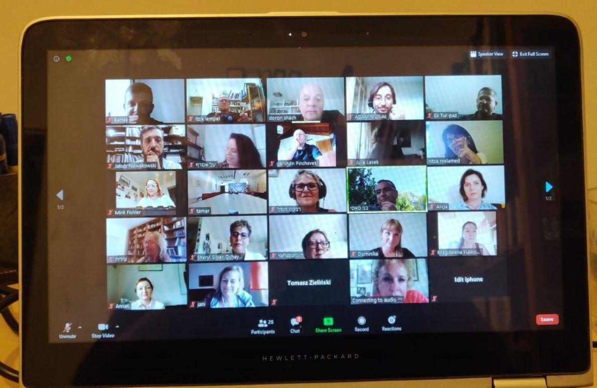Seminar participants in one of the online meetings